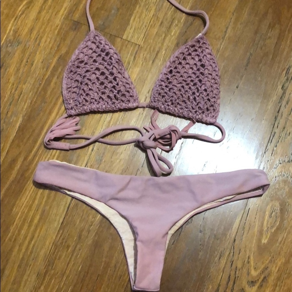 Acacia swimwear set orchid